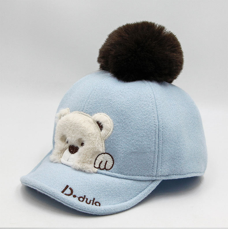 Baby Cartoon Autumn Winter Kid Cute Baby Cap