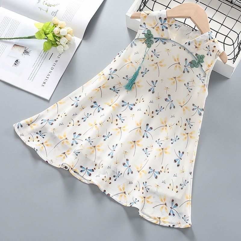 Cheongsam Skirt Western Style kid Skirt Baby Princess Dress