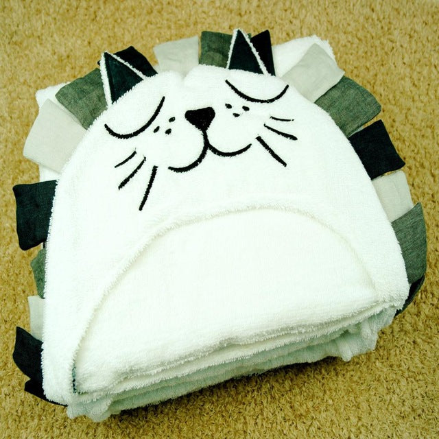 Newborn Cotton Bath Towel For Kid Baby Hooded Infant Blanket